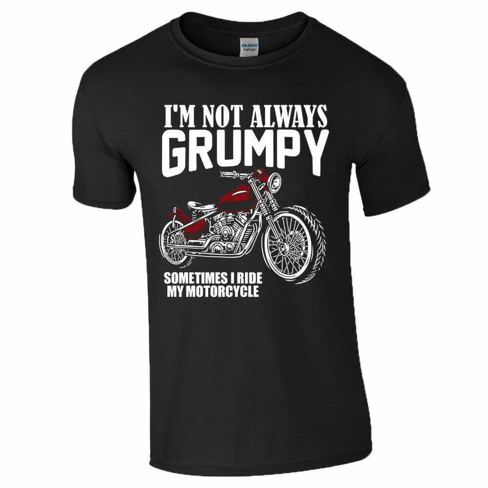 Grumpy Motorcycle Rider T-Shirt Funny Biker Dad Grandad Fathers Day Gift Shirt
